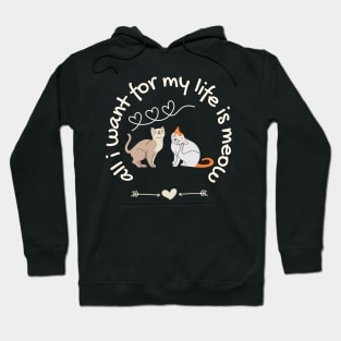 Meow loving Cats couple Hoodie